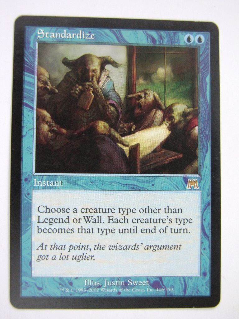 MTG Magic Played Cards: STANDARDIZE # 7C83