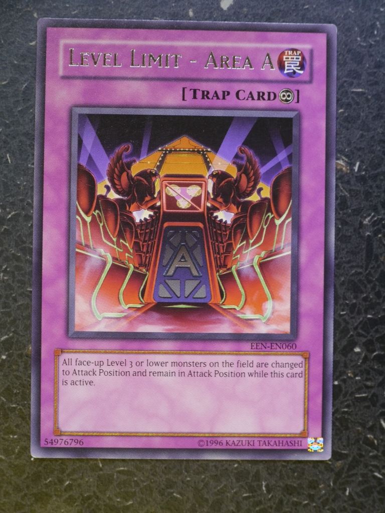 Yugioh Card: LEVEL LIMIT - AREA A EEN RARE # 9C92