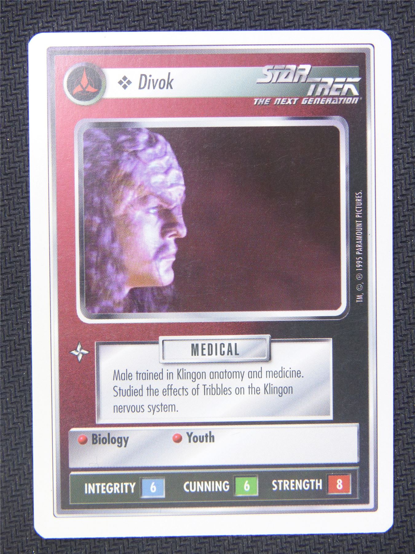 Divok White Border - Star Trek Next Gen Card #4OP
