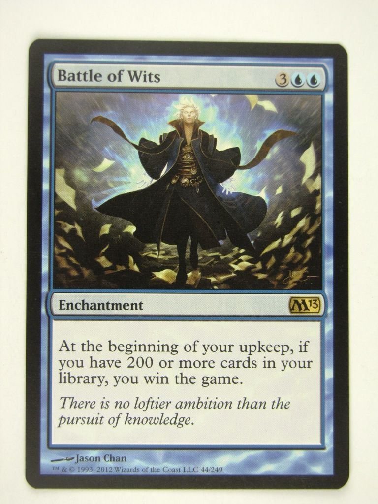 MTG played Cards: BATTLE OF WITS # 13G22