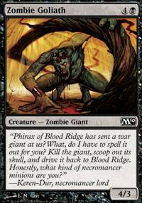 Mtg Magic Card: M10 : Zombie Goliath