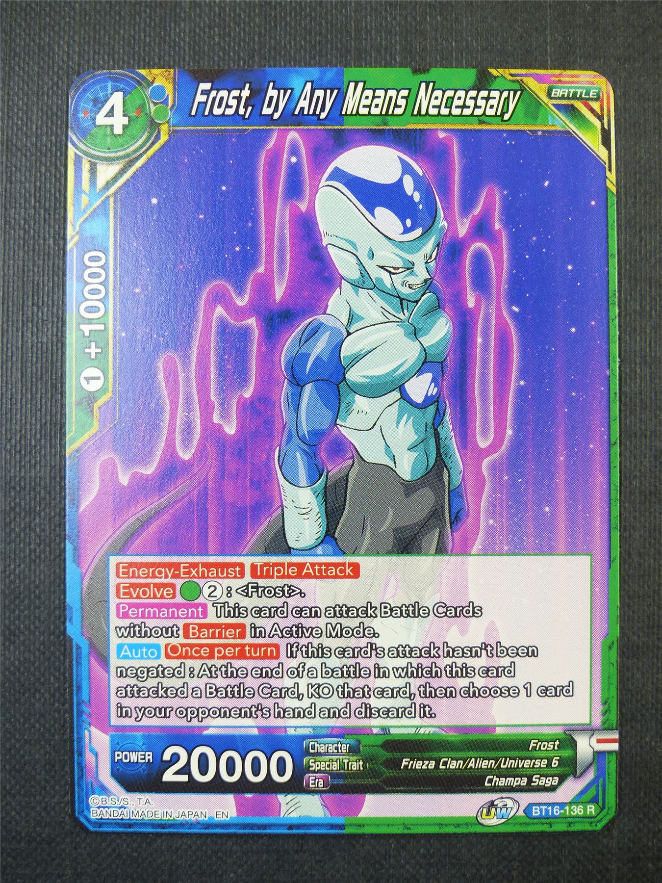 Frost by Any Means Necessary R - Dragon Ball Super Card #16