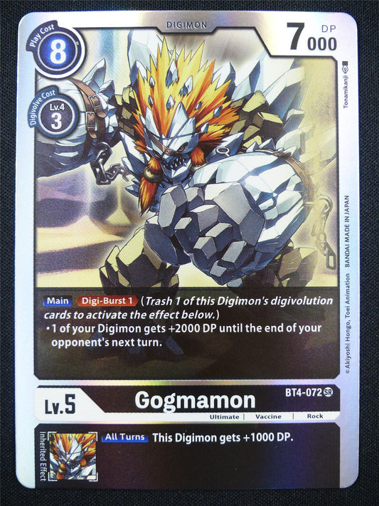 Gogmamon BT4-072 SR - Digimon Card #19Z