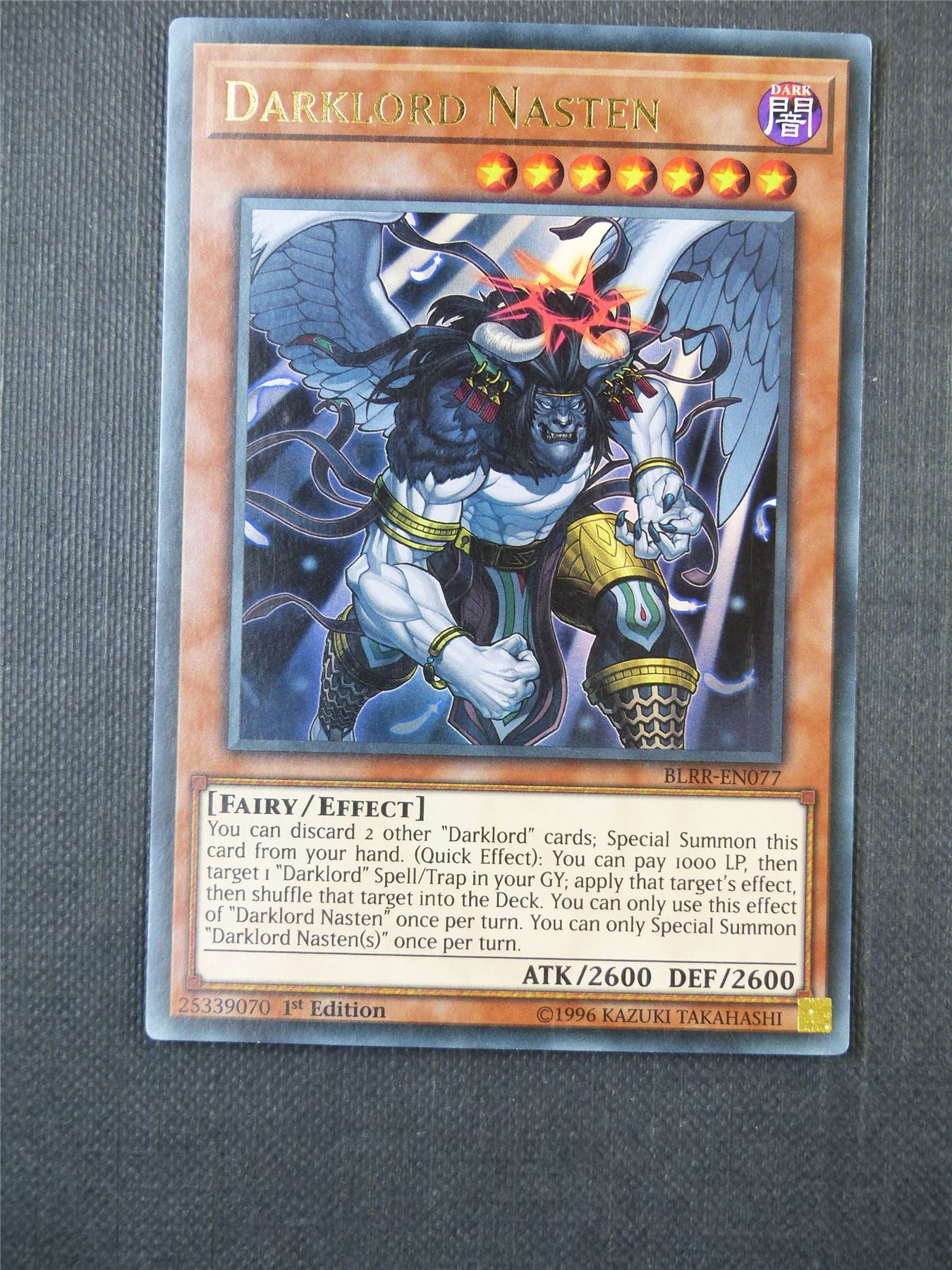 Darklord Nasten - Yugioh Card #9KR Archeron Darklord Nasten - Yugioh Card #9KR Archeron