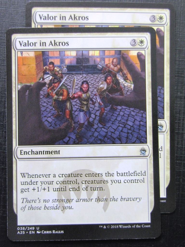 Valor in Akros x2 - Masters 25 - Mtg Card # 10A86
