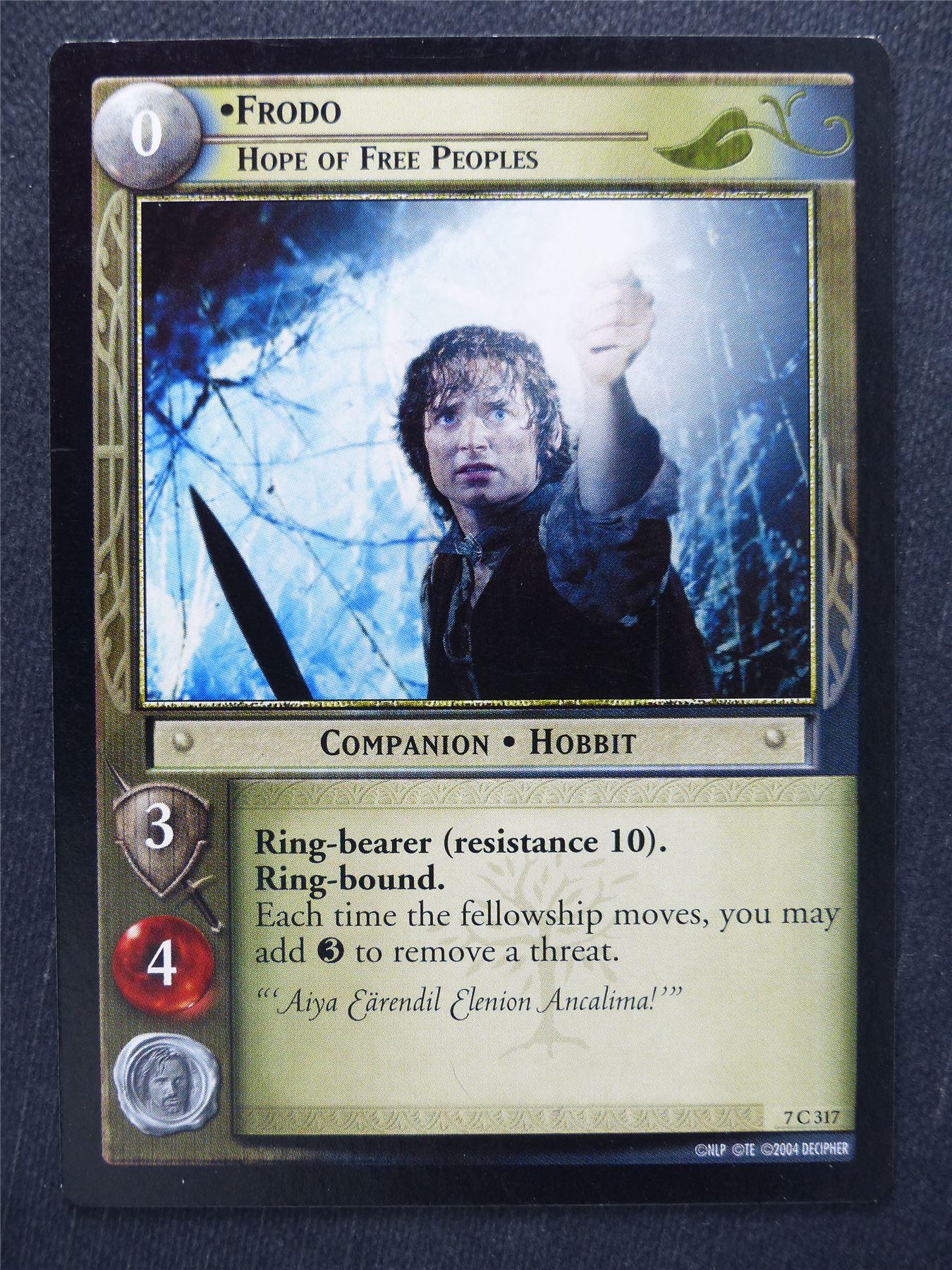 Frodo 7 C 317 - LotR Cards #VP Archeron Frodo 7 C 317 - LotR Cards #VP Archeron