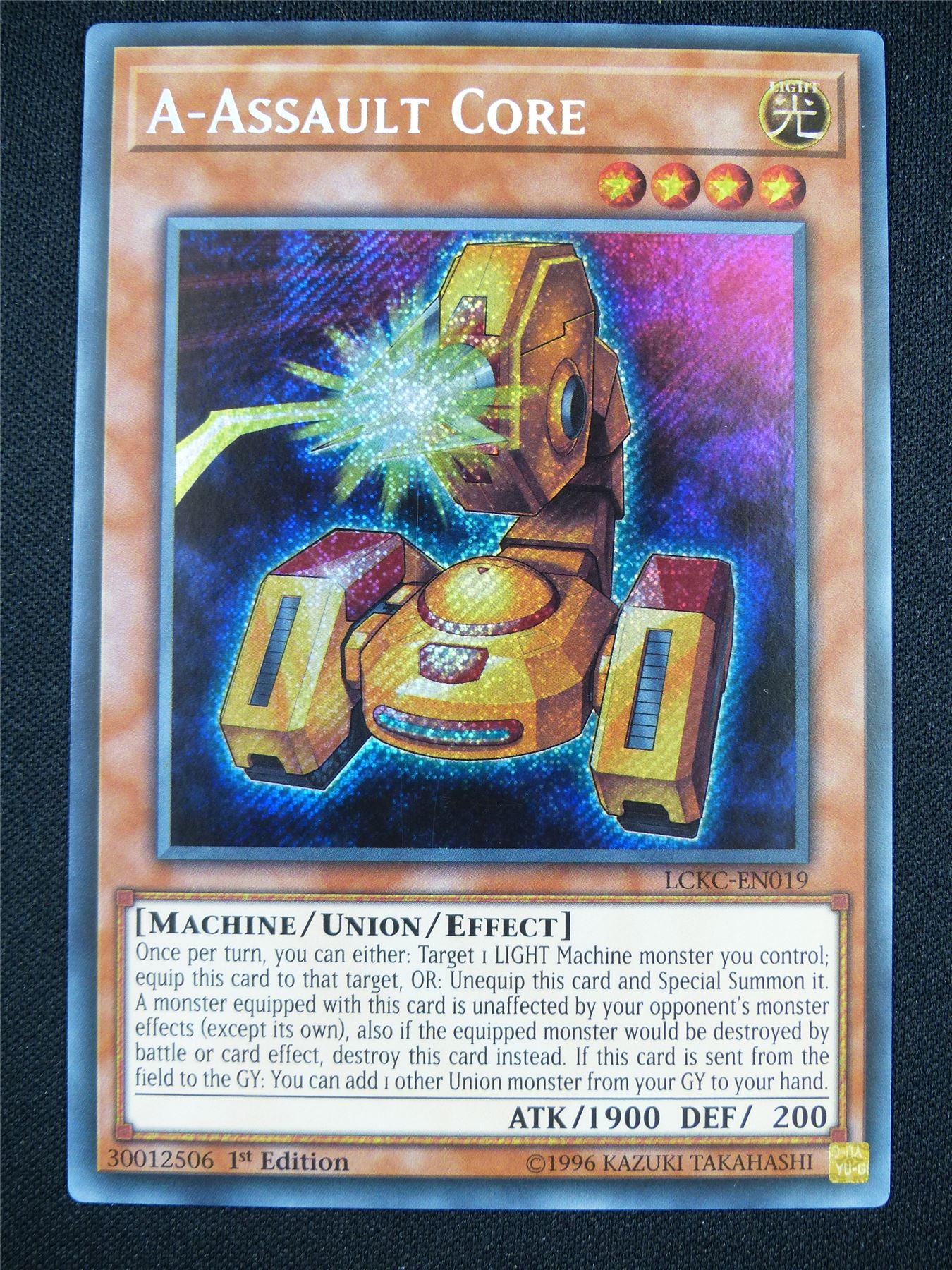 A-Assault Core LCKC Secret Rare - 1st ed Yugioh Card #10N Archeron A-Assault Core LCKC Secret Rare - 1st ed Yugioh Card #10N Archeron