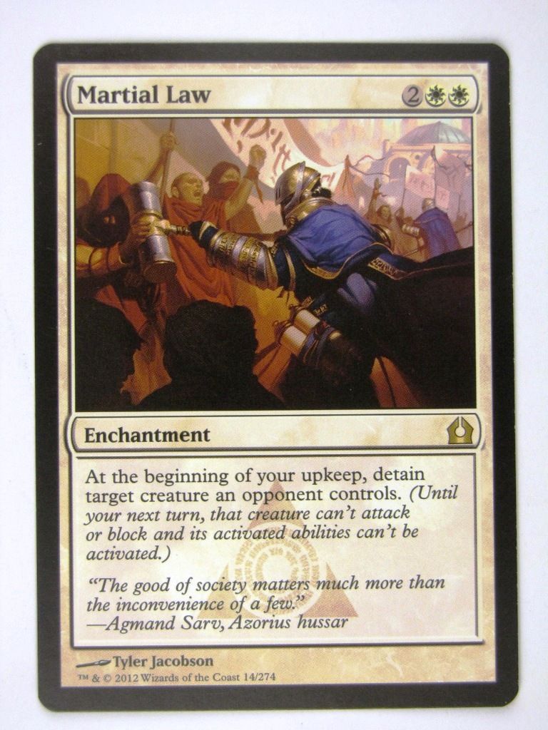Mtg - MARTIAL LAW - Played Rare
