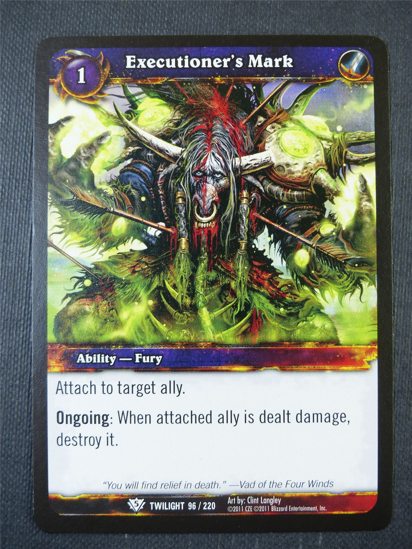 Executioner's Mark 96/220 - WoW Card #13G