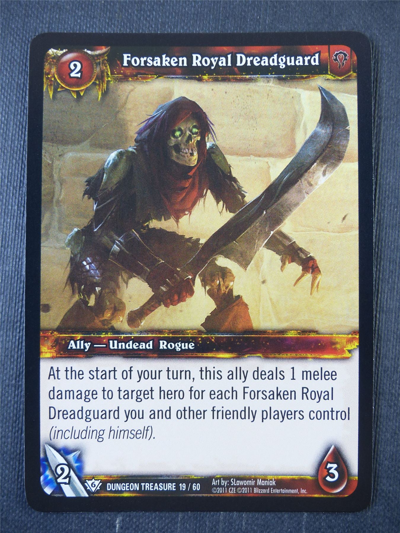 Forsaken Royal Dreadguard 19/60 Foil - WoW Card #19R