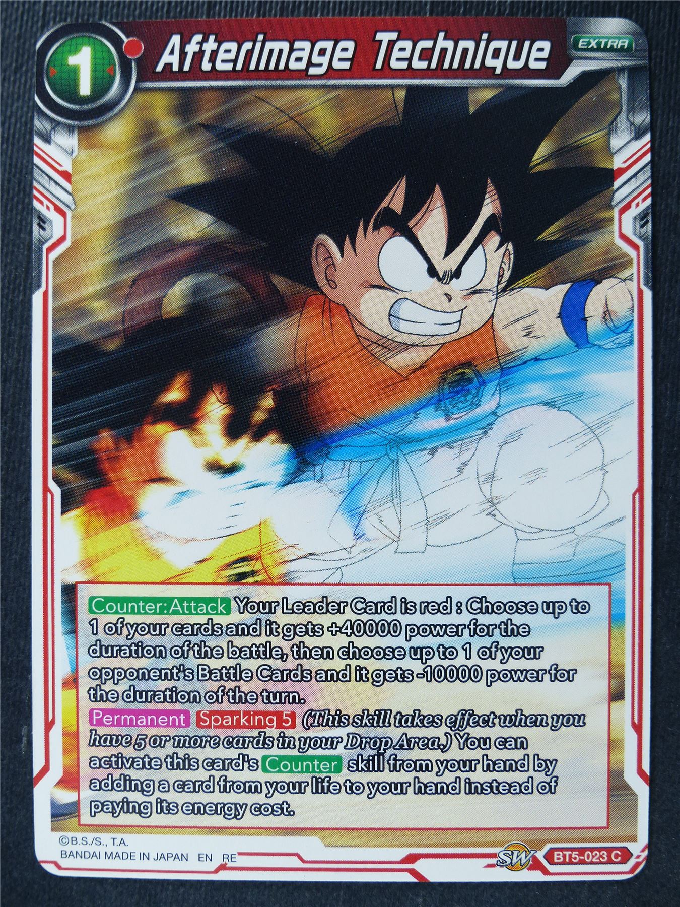 Afterimage Technique - Mythic Booster - Dragon Ball Super Card #45B