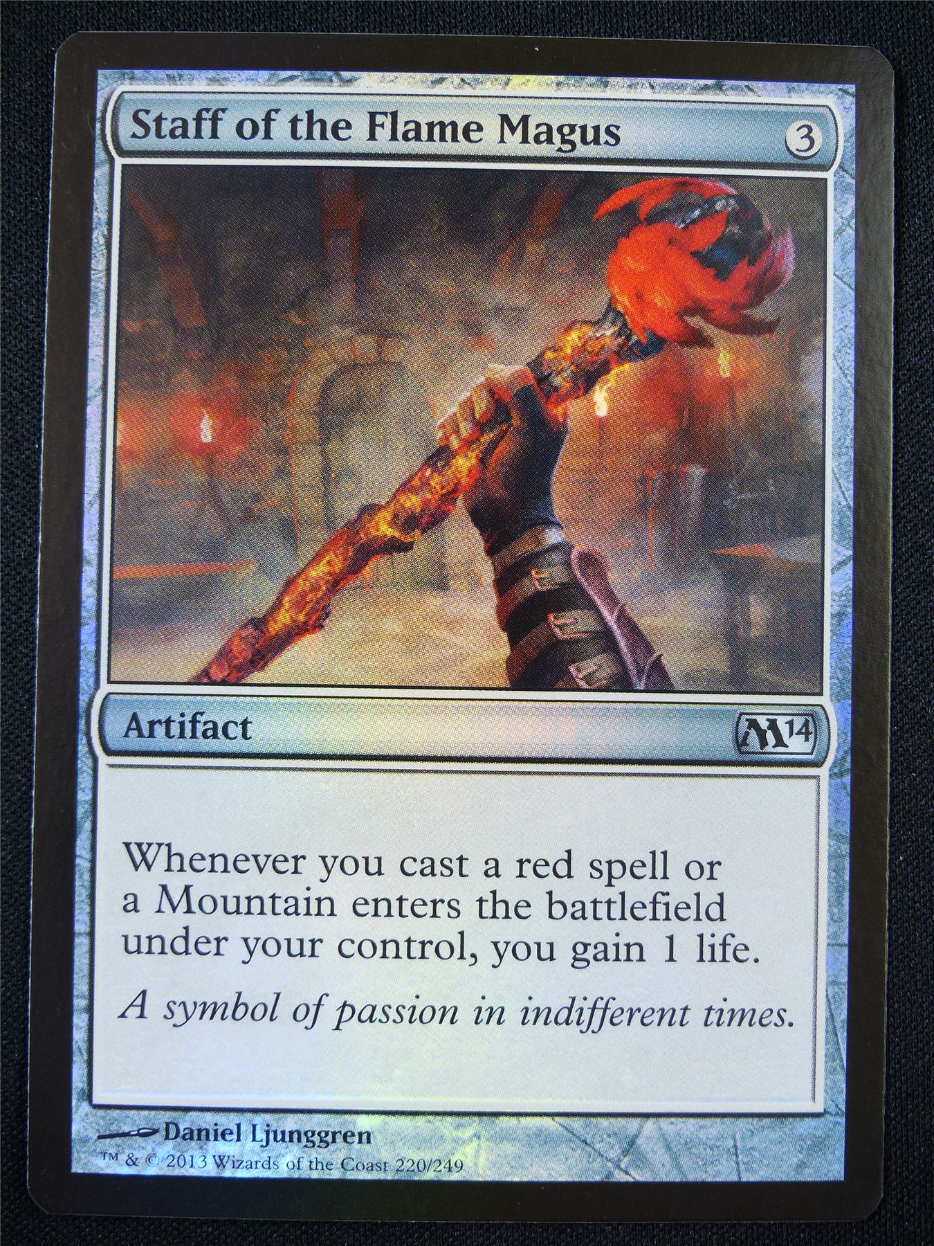 Staff of the Flame Magus Foil - Mtg Card #201