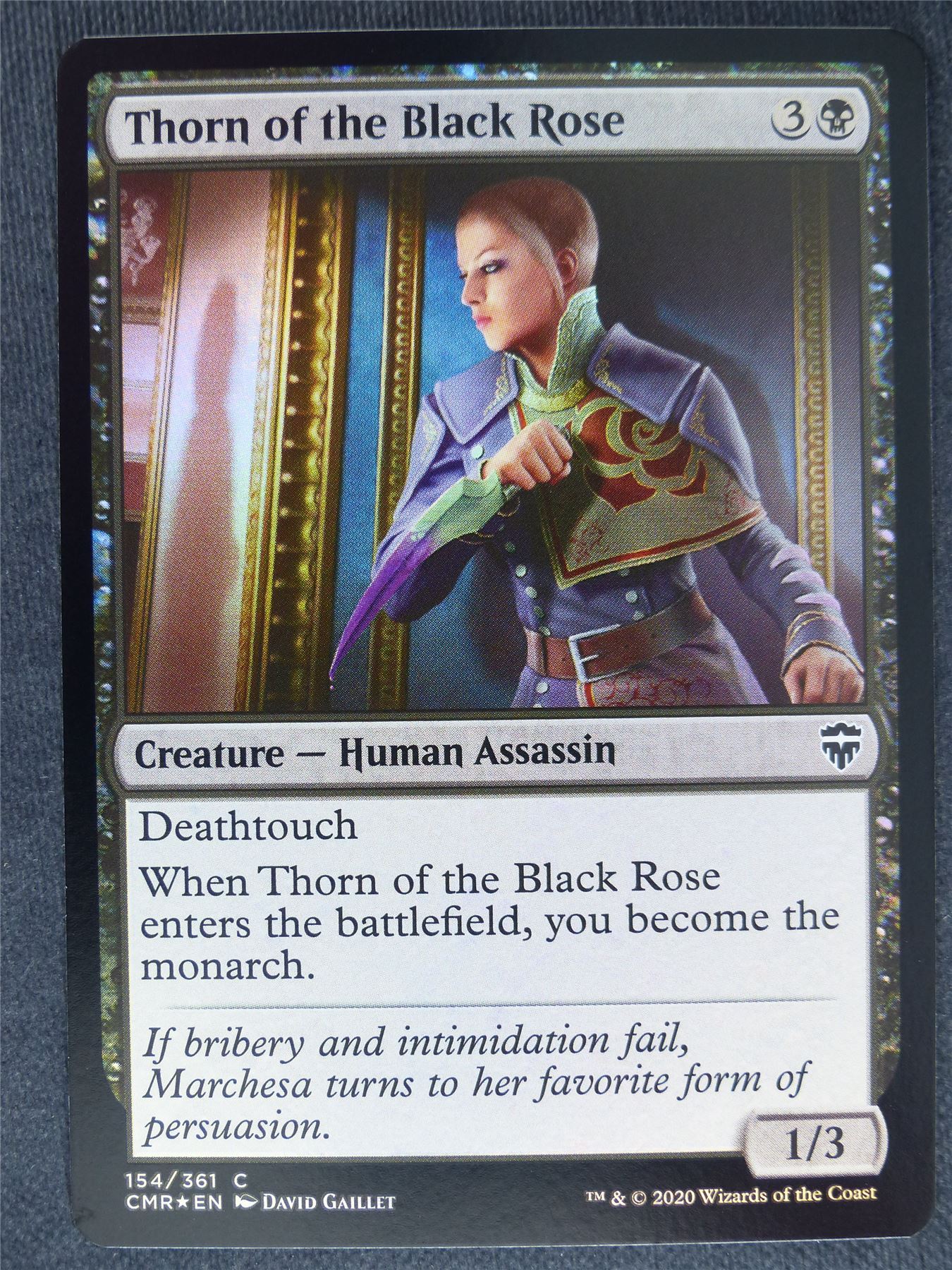 rose mtg card Thorn of the Black Rose Foil