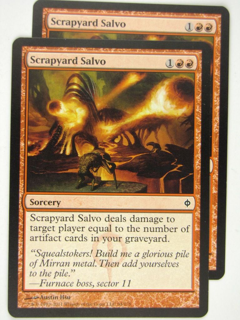 MTG Magic: the Gathering Cards: SCRAPYARD SALVO x2: NPH