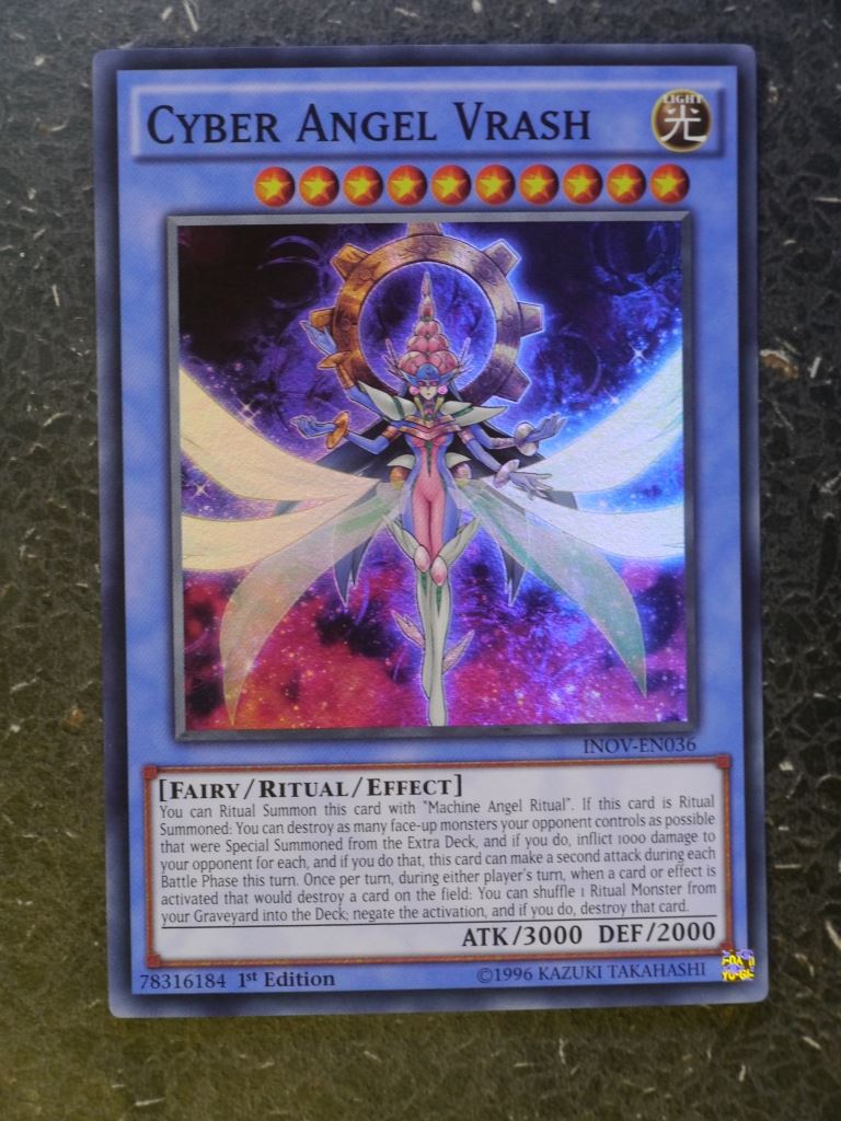 Yugioh Cards: CYBER ANGEL VRASH INOV SUPER RARE # 8E7 Archeron Yugioh Cards: CYBER ANGEL VRASH INOV SUPER RARE # 8E7 Archeron