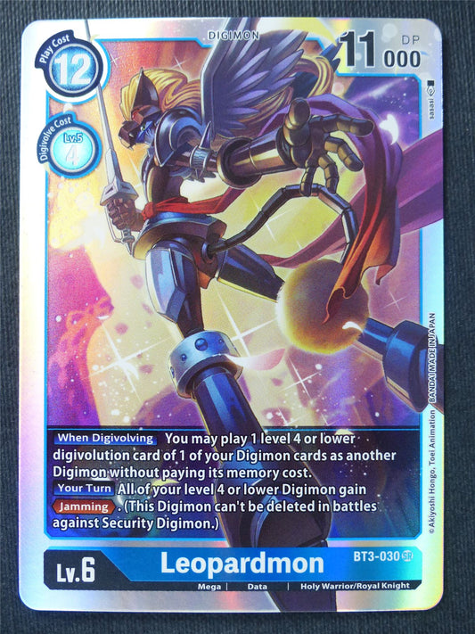 Leopardmon BT3-030 SR - Digimon Cards #OU