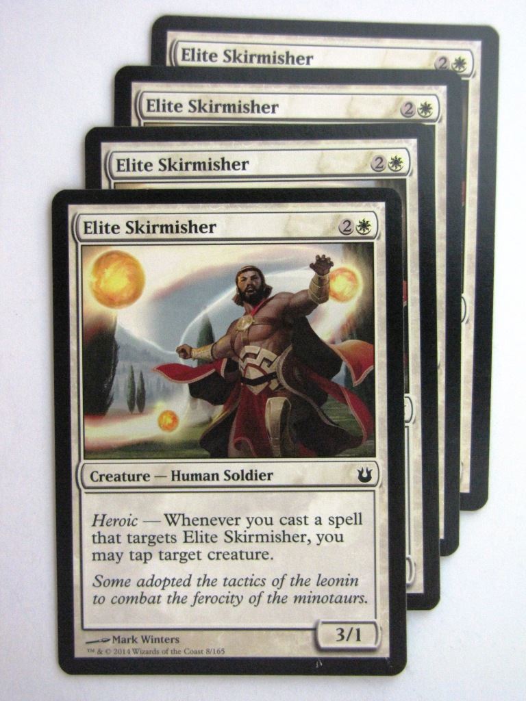 MTG Magic Cards: ELITE SKIRMISHER x4 Born of the Gods playset # 24C31