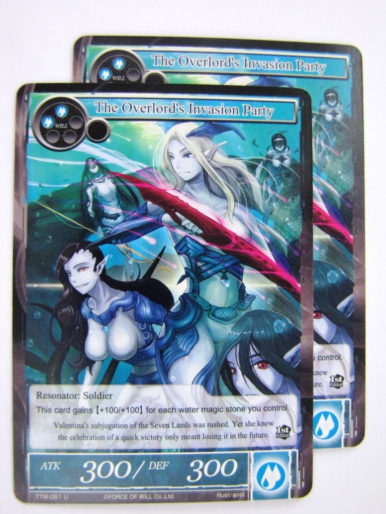 Force of Will Cards: THE OVERLORD'S INVASION PARTY x2 # 7I93