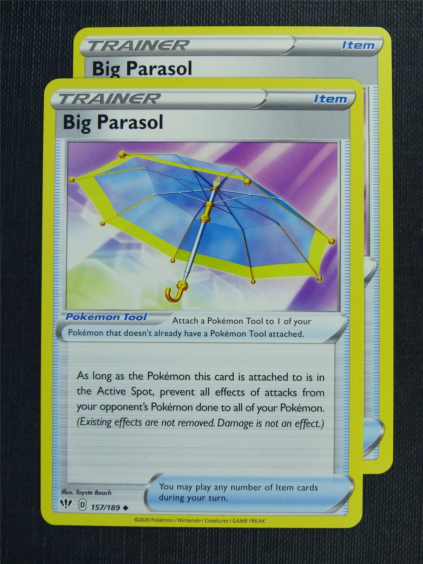 Big Parasol 157/189 x2 - DAA - Pokemon Card #3D4