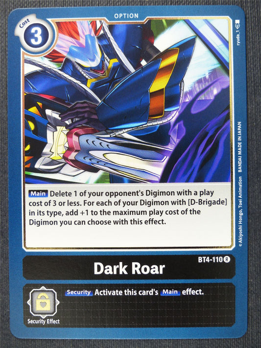 Dark Roar BT4-110 R - Digimon Cards #2BW