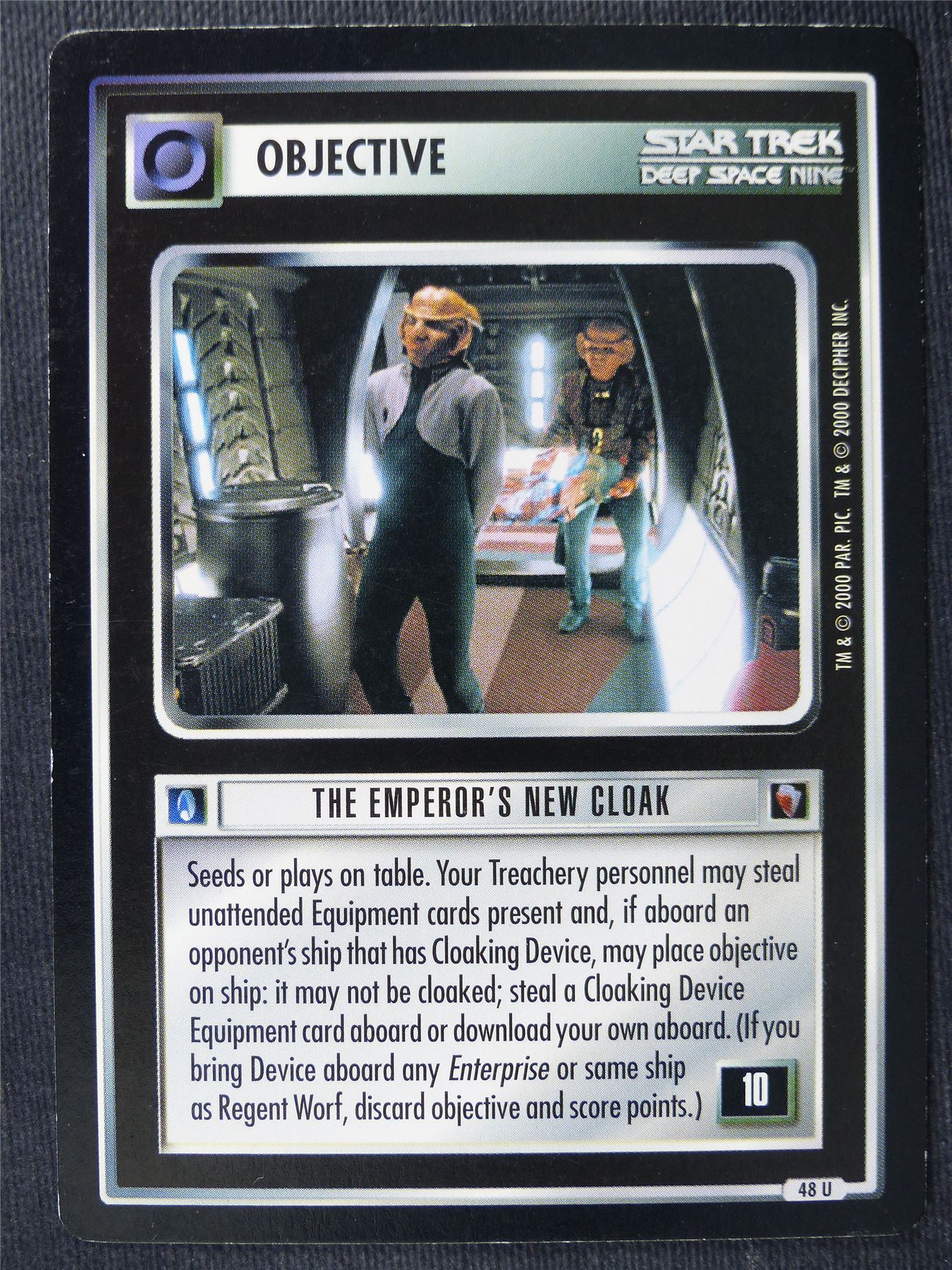 The Emperor's New Cloak - DS9 - Star Trek Cards #ZZ