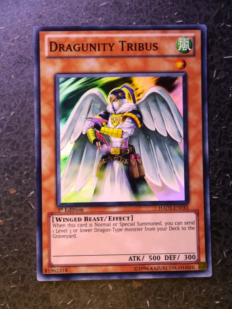 Yugioh Cards:DRAGUNITY TRIBUS HAO3 SUPER RARE # 2E52