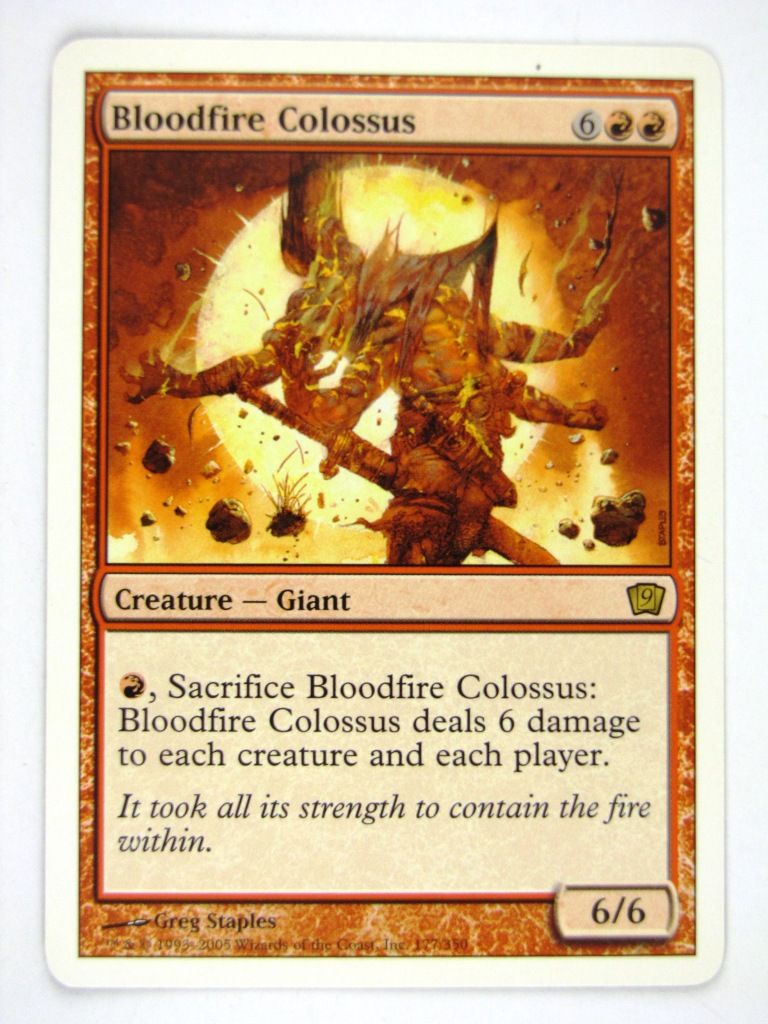 MTG played Cards: BLOODFIRE COLOSSUS # 13H86