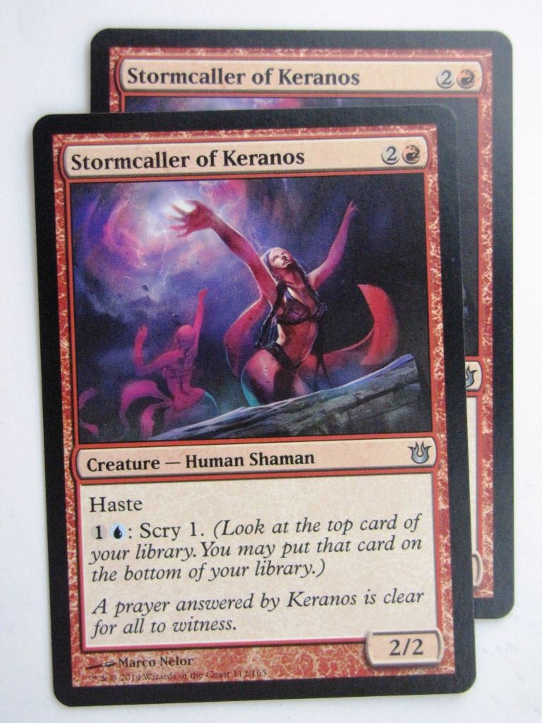 MTG Magic Cards: STORMCALLER OF KERANOS x2 Born of the Gods # 24E56