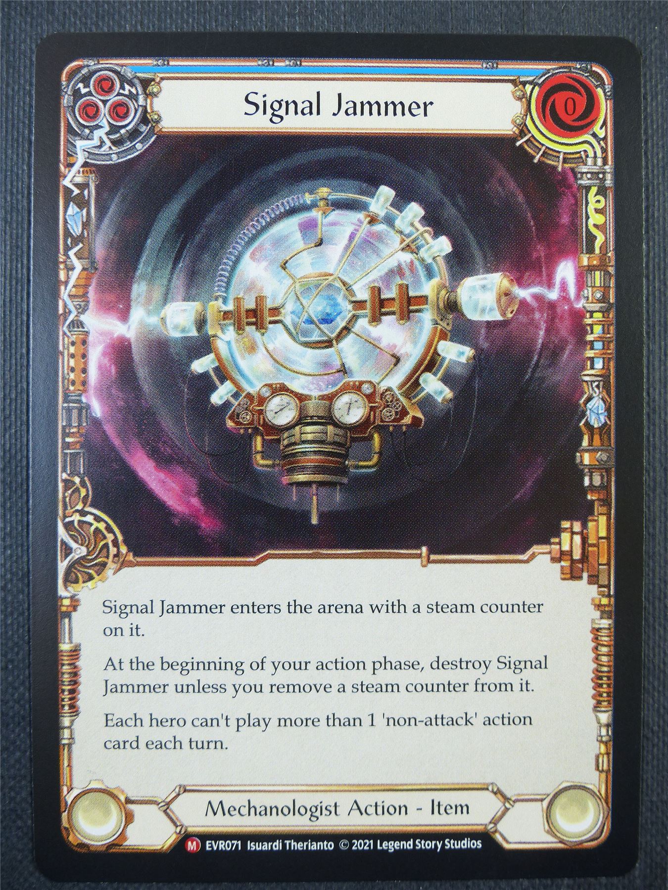 Signal Jammer Blue - 1st ed Everfest - Flesh & Blood Card #6G9