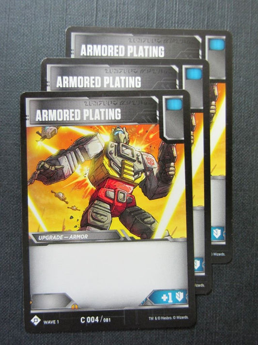 Armored Plating C 004/081 x3 - Transformers Cards # 7F30