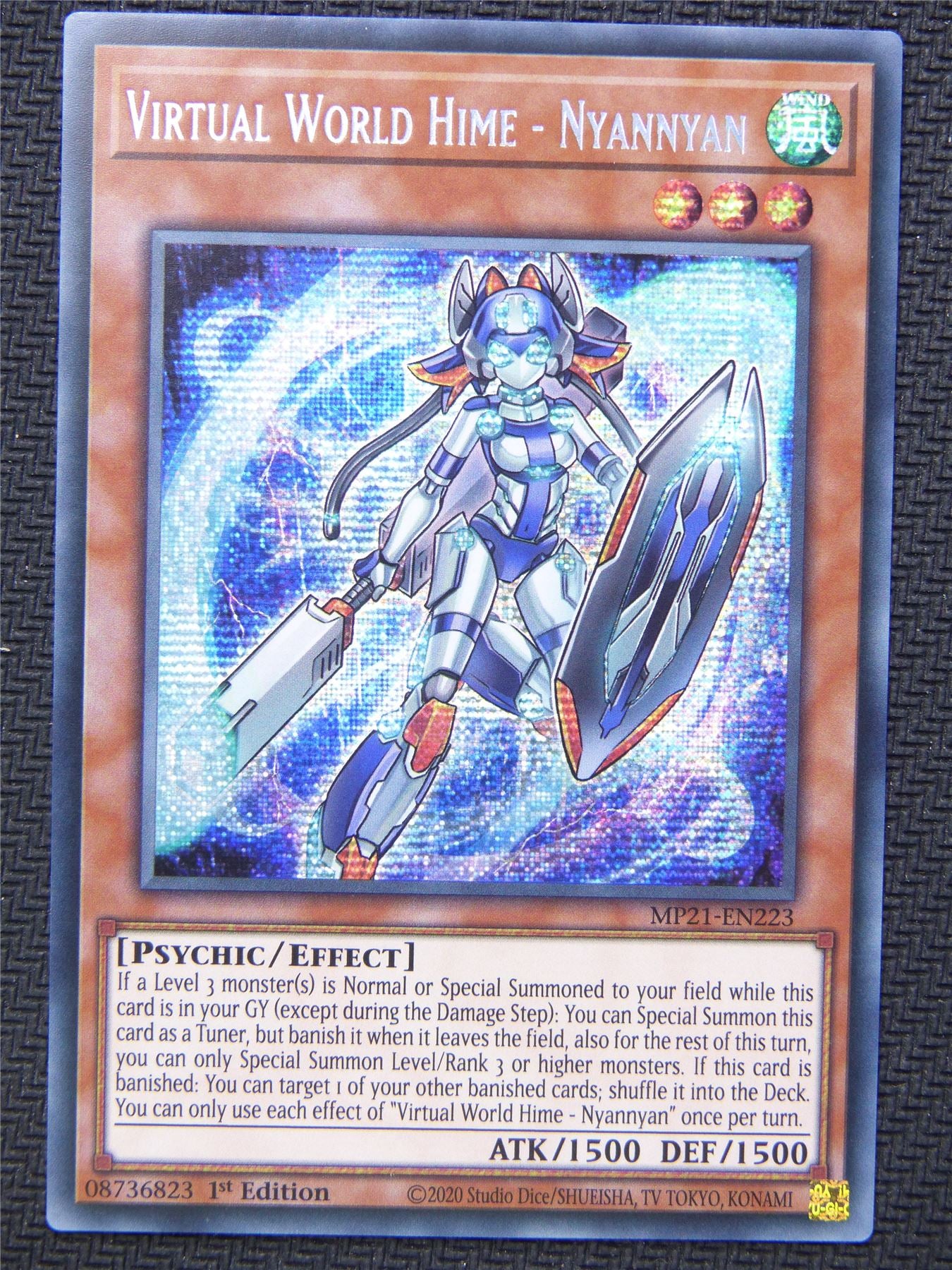 Virtual World Hime Nyannyan MP21 Secret Rare 1st Ed - Yugioh Card #4MH Archeron Virtual World Hime Nyannyan MP21 Secret Rare 1st Ed - Yugioh Card #4MH Archeron