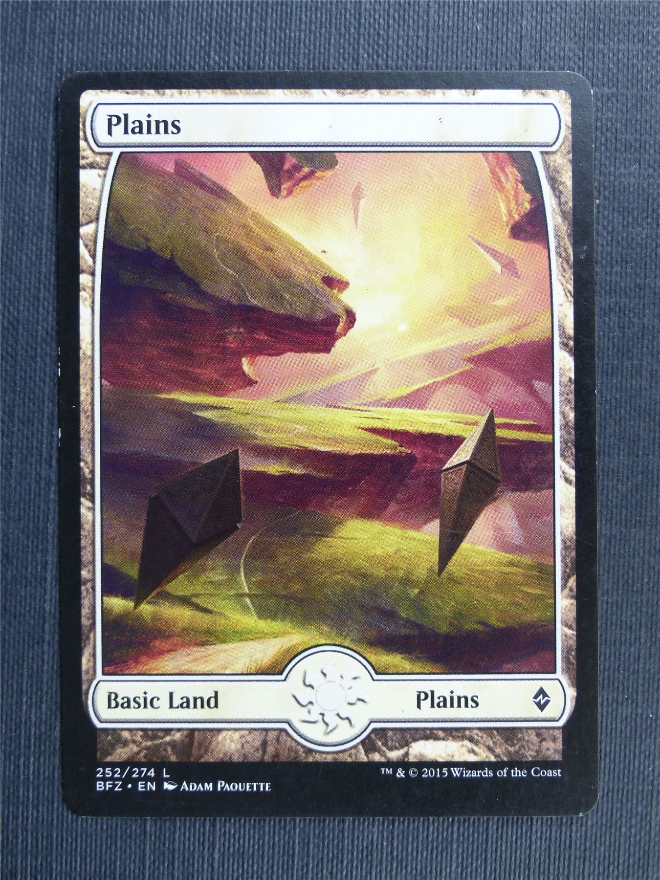 Plains 252/274 full art - Mtg Magic Cards #34J