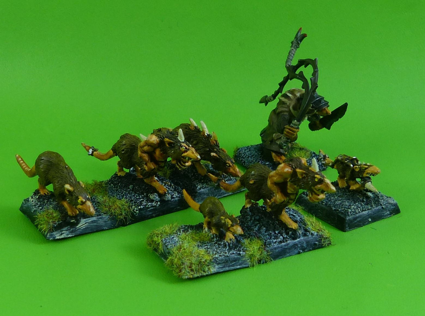 Skaven Rats and Pack Master - Warhammer AoS 40k #2SD