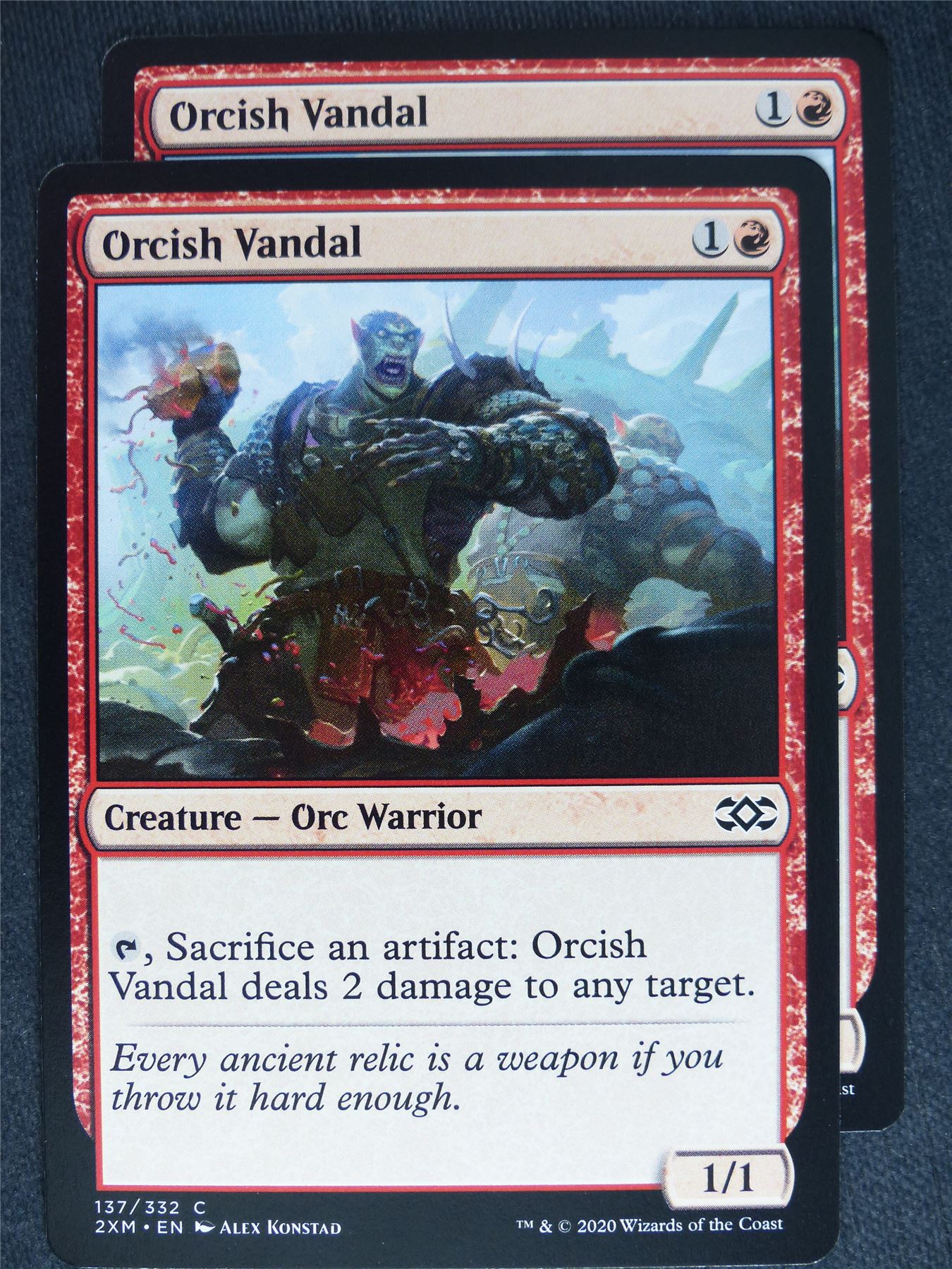 Orcish Vandal x2 - Double Masters - Mtg Magic Cards #7M