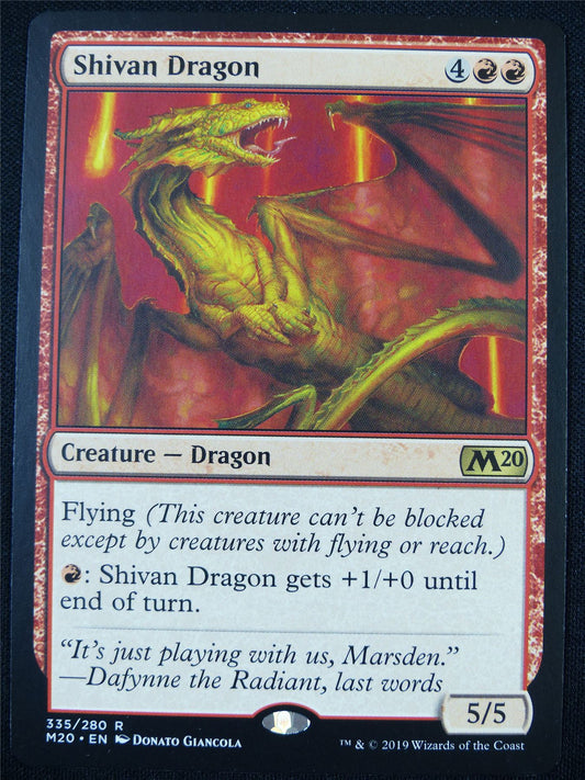 Shivan Dragon - M20 - Mtg Card #PD
