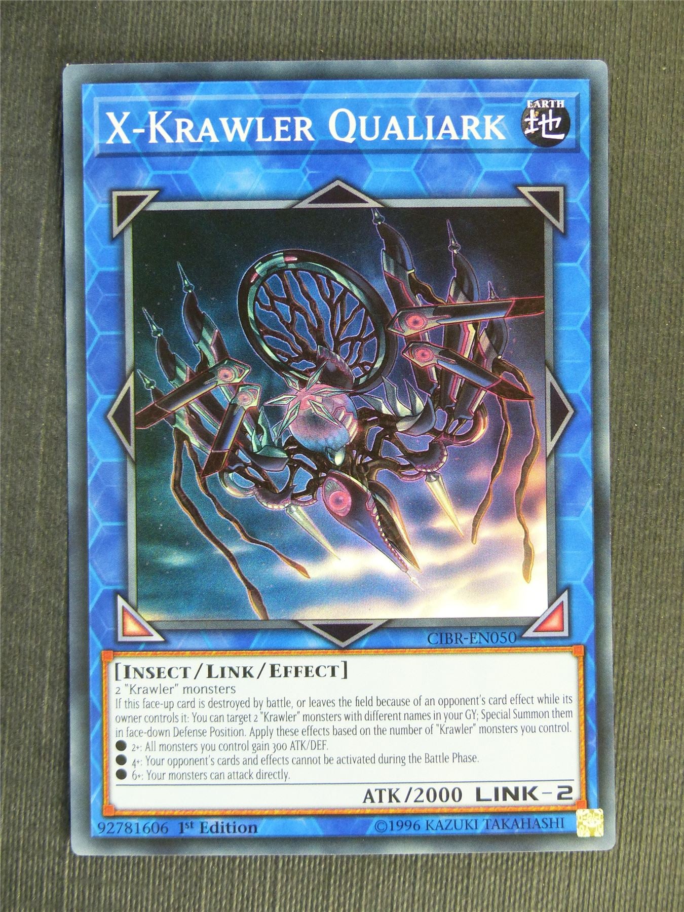 yugioh krawler cards X-Krawler Qualiark CIBR Super Rare - 1st ed