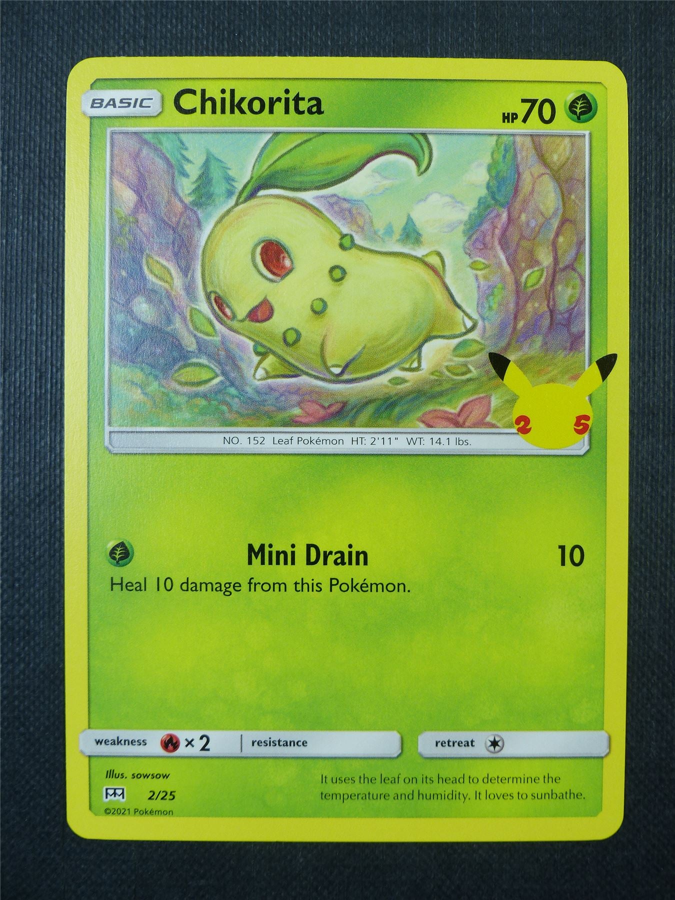 Chikorita 2/25 McDonalds Promo