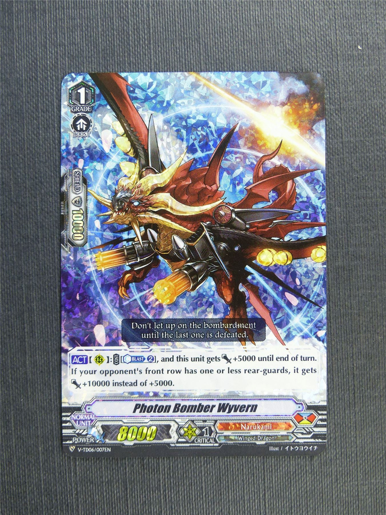 Photon Bomb Wyvern V-TD06 - Vanguard Cards #2S0
