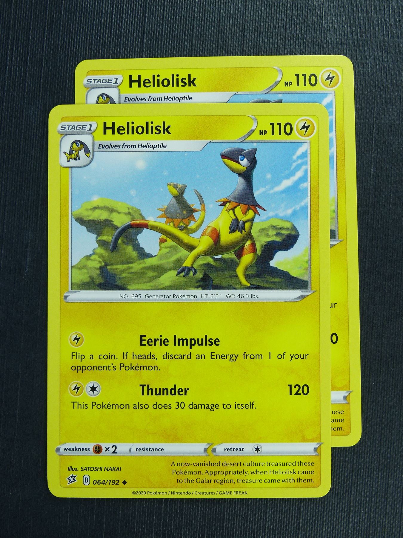 Heliolisk 064/192 x2 - RCL - Pokemon Card #3KG