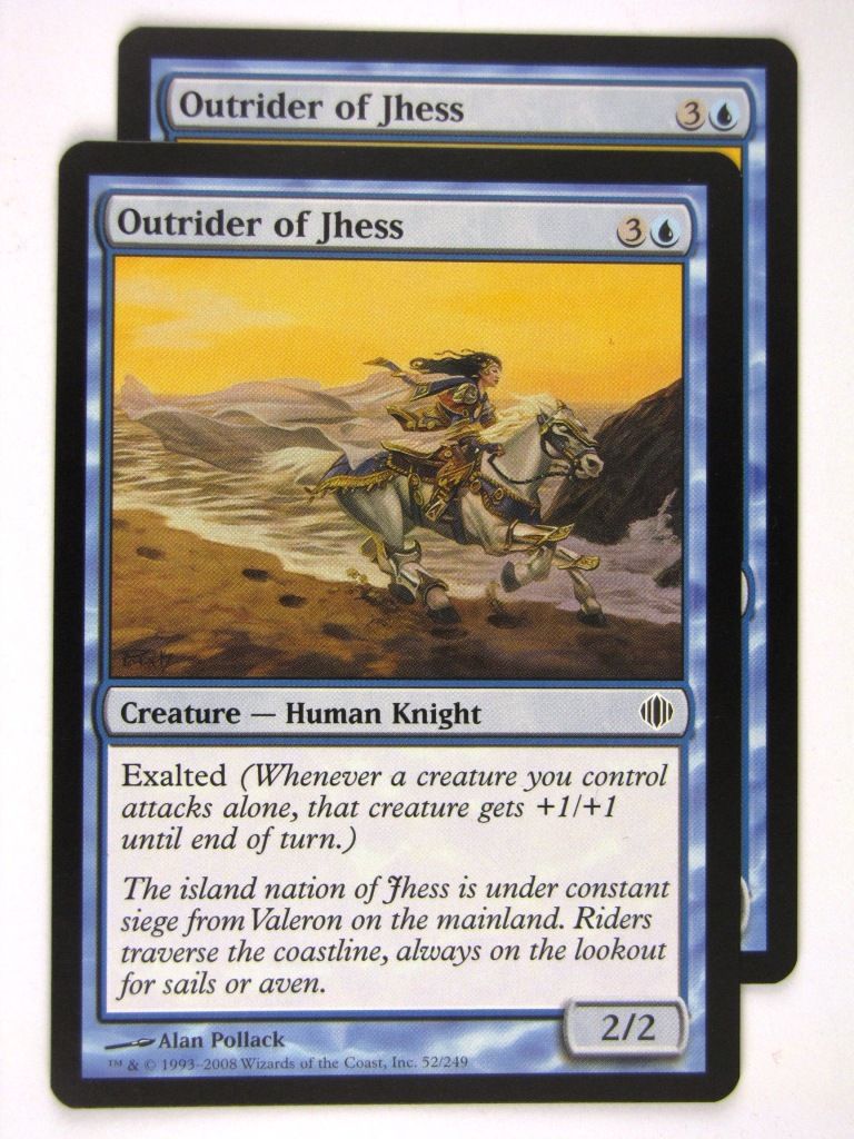 MTG Magic: The Gathering Cards: OUTRIDER OF JHESS x2: ALA
