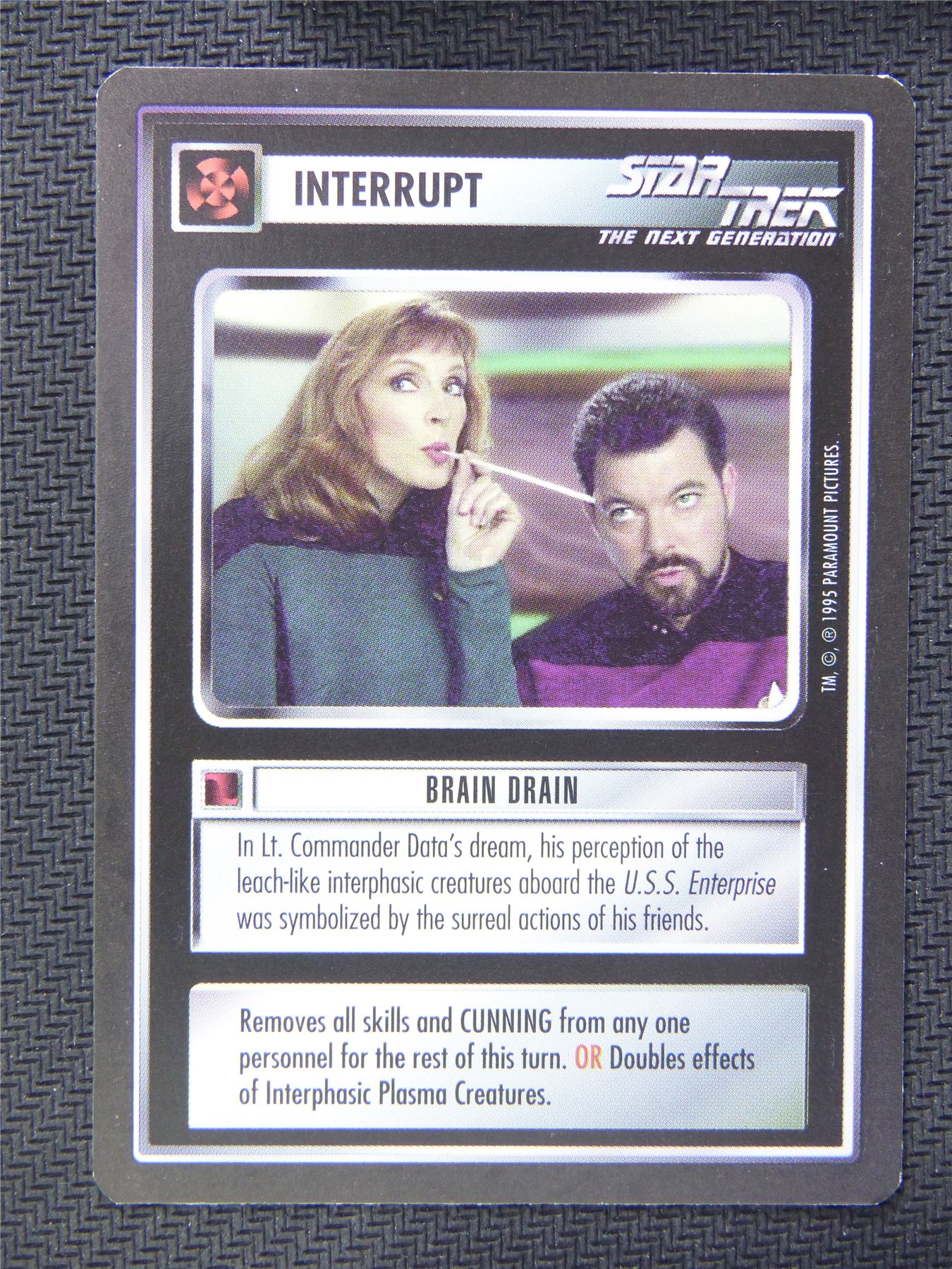 Interrupt Brain Drain - Star Trek CCG Next Gen #53Y