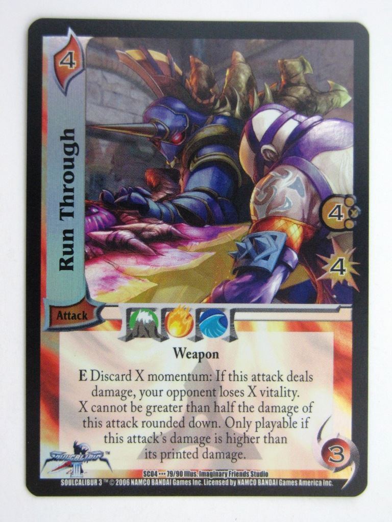 UFS Cards: RUN THROUGH 79/90 RARE FOIL # 28G72