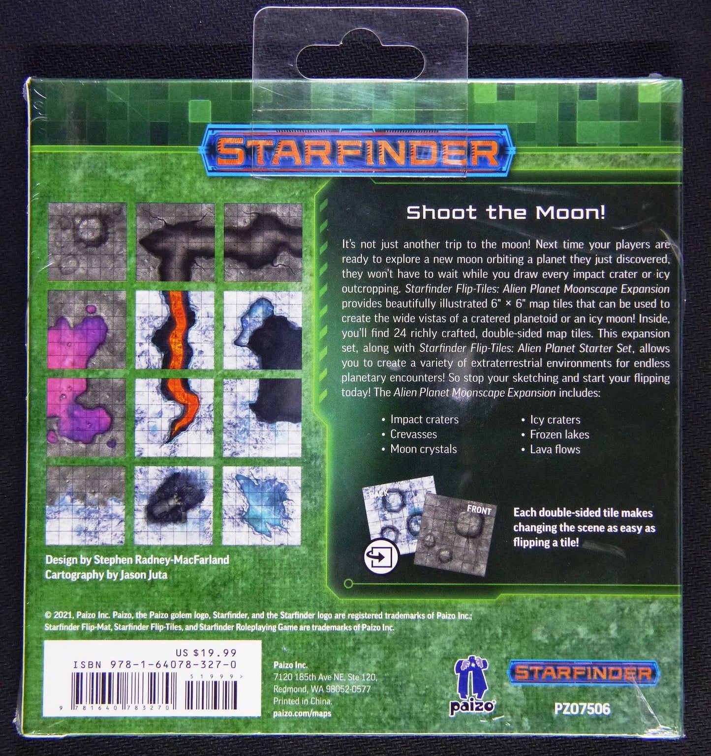 Starfinder - Flip Tiles - Alien Planet Moonscape Expansion - Roleplay - RPG #13H