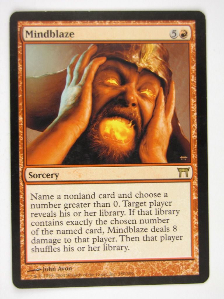 Mtg - MINDBLAZE - Played Rare