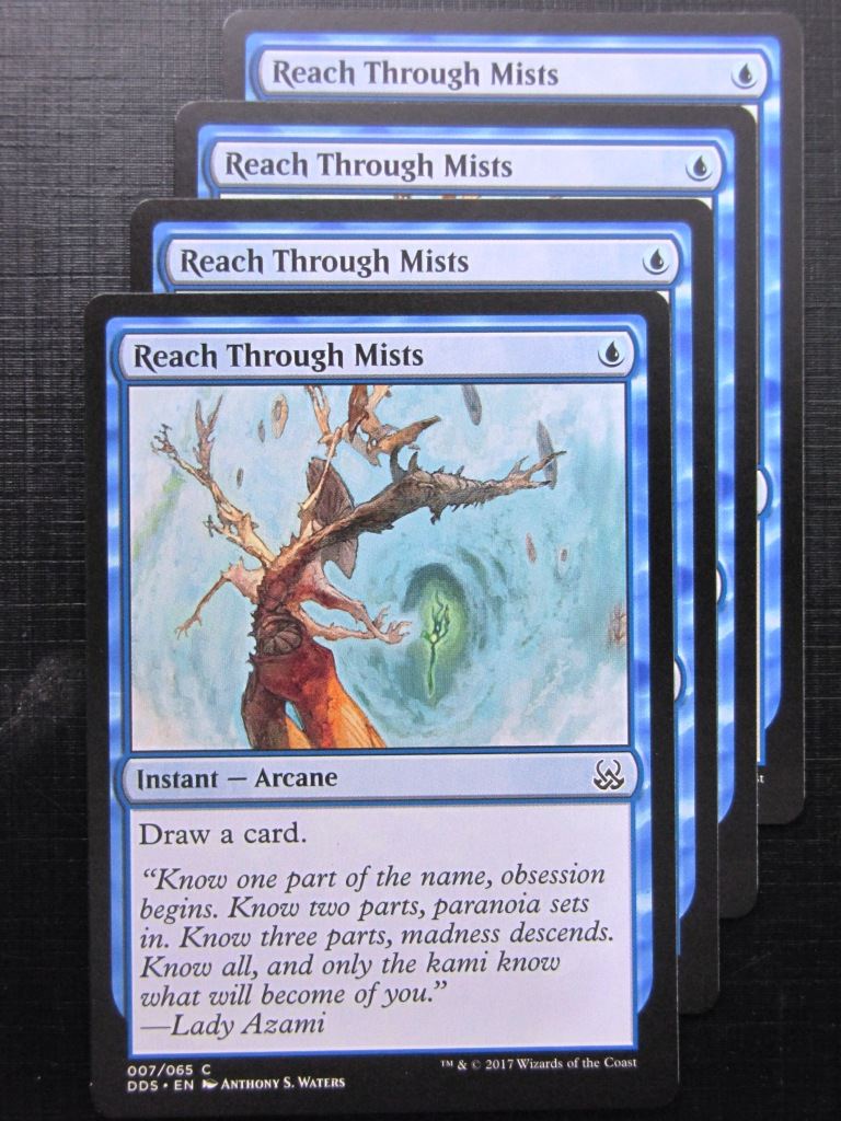MTG Magic Cards: REACH THROUGH MISTS duel deck x4 # 29H57