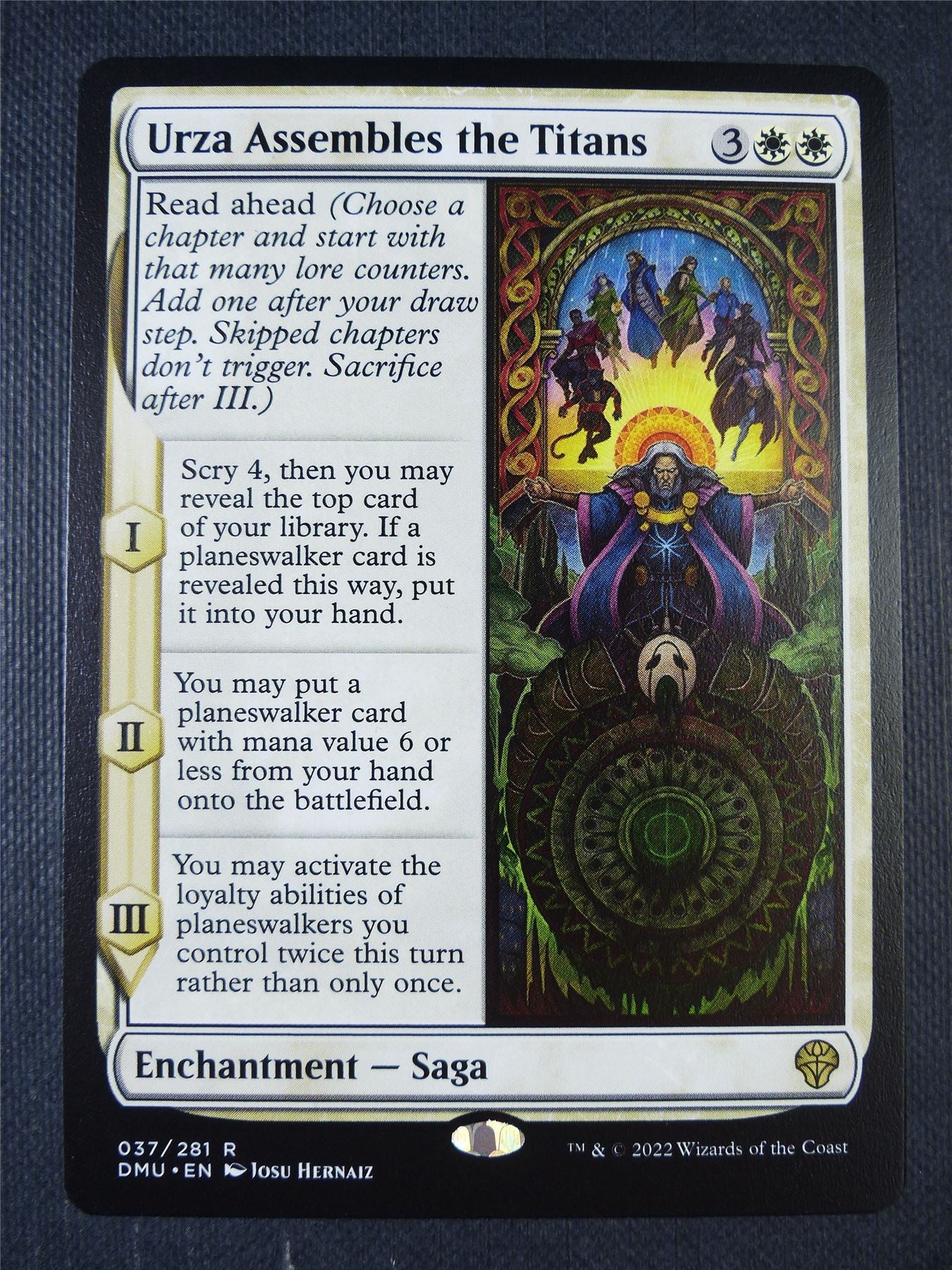 Urza Assembles the Titan - Dominaria United Mtg Card #7FP