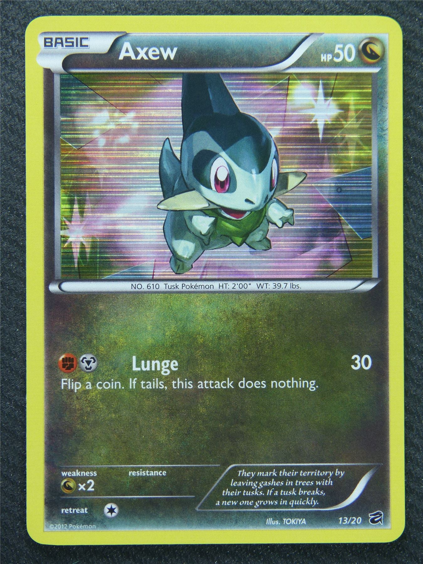 Axew 13/20 Holo Dragon Vault - Pokemon Card #8JE