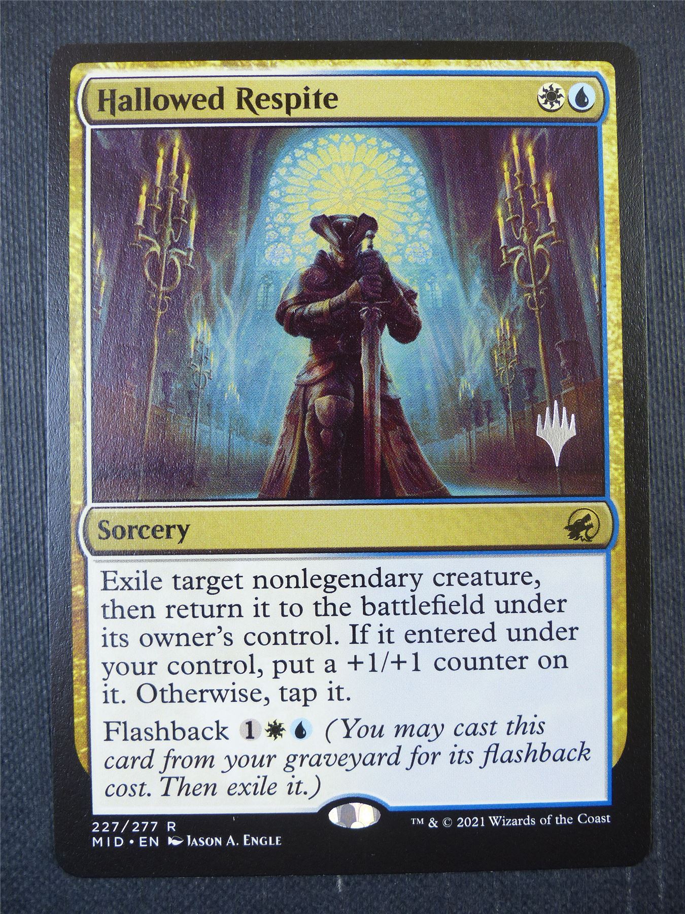 Hallowed Respite promo stamped - Mtg Card #91U