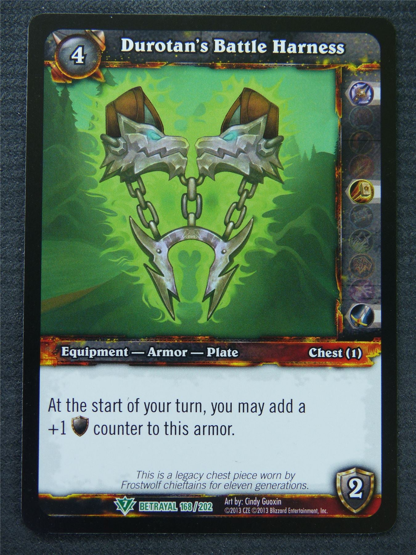 Durotans Battle Harness - Uncommon - World Of Warcraft #1H3