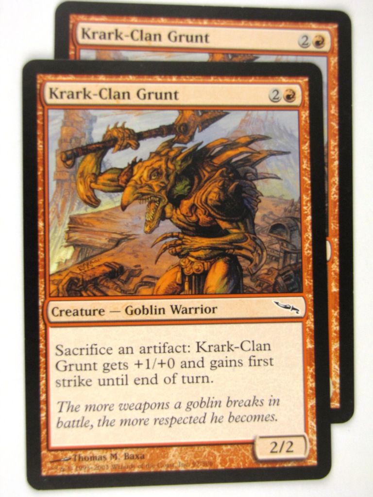 MTG Magic: the Gathering Cards: KRARK-CLAN GRUNT x2: MRD